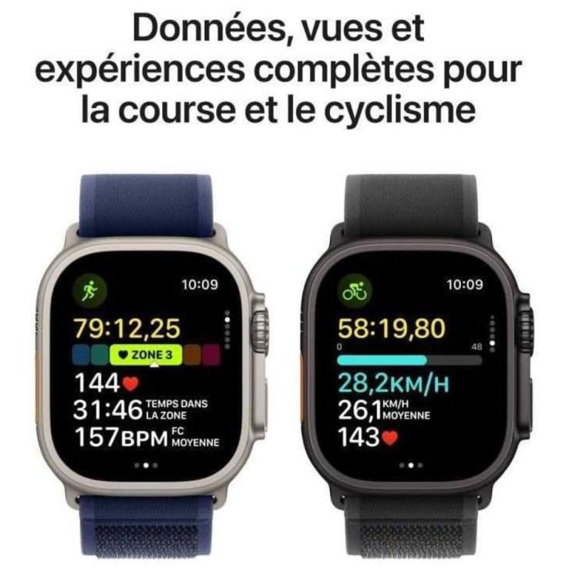 APPLE WATCH ULTRA 2 GPS + CEL49 MM TITANE NATUREL BRACELET ALPINE L