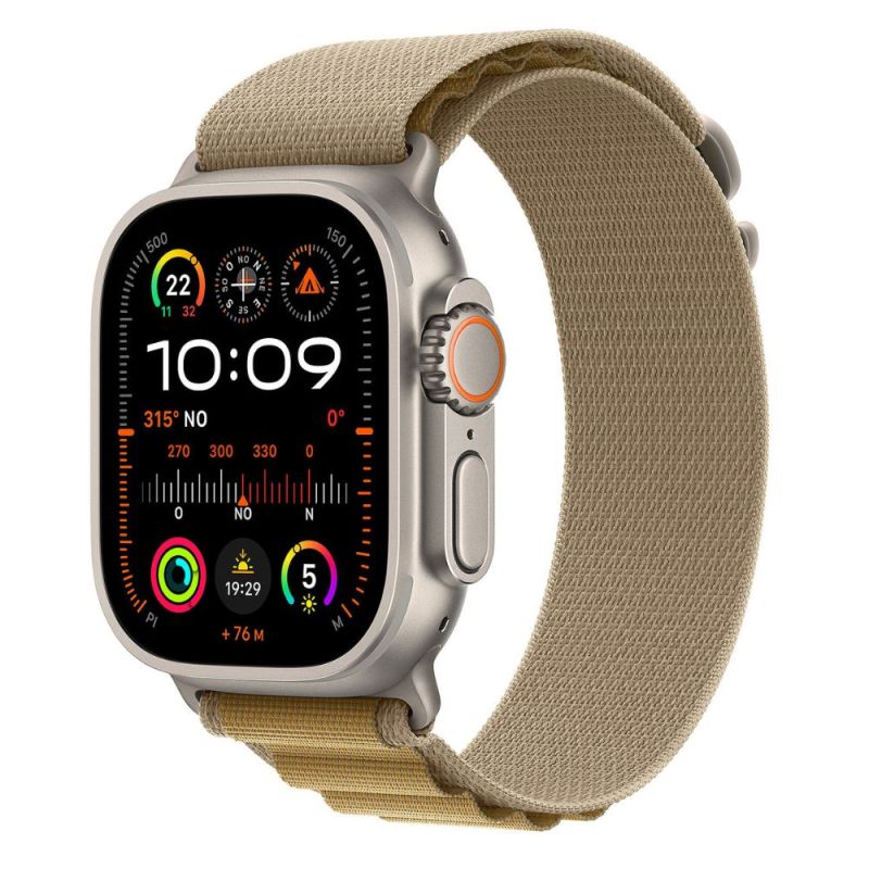 APPLE WATCH ULTRA 2 GPS + CEL49 MM TITANE NATUREL BRACELET ALPINE L