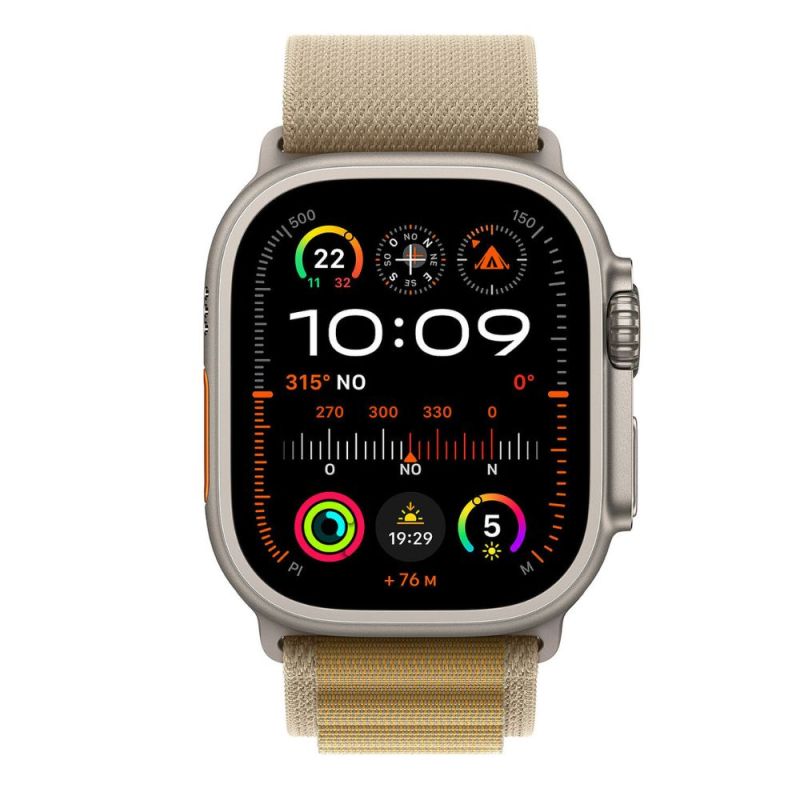 APPLE WATCH ULTRA 2 GPS + CEL49 MM TITANE NATUREL BRACELET ALPINE L