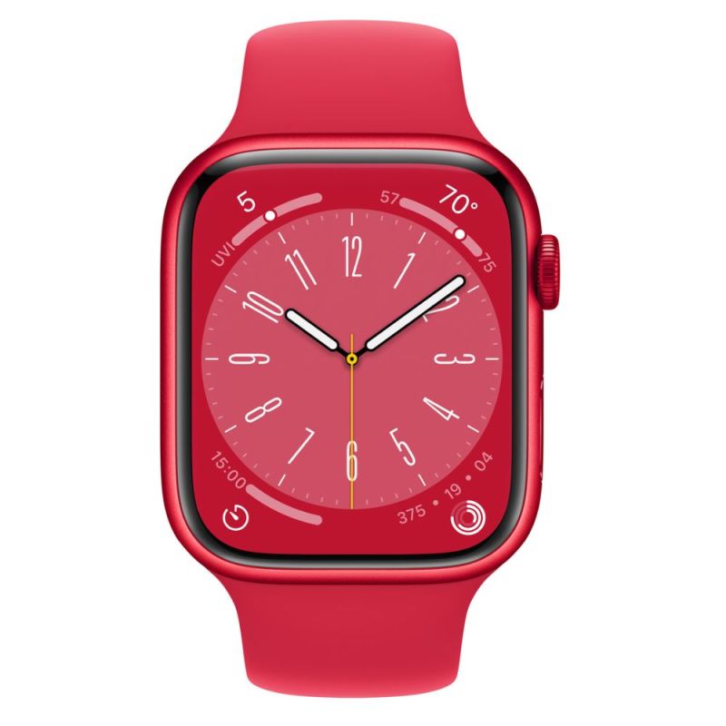 APPLE WATCH SERIE 8 45MM ALUMINUM ROUGE BRACELET SPORT
