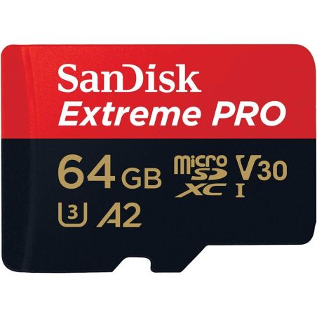CARTE MEMOIRE EXTREME PRO MICROSDXC UHS-I 64 GO + ADAPTATEUR SD