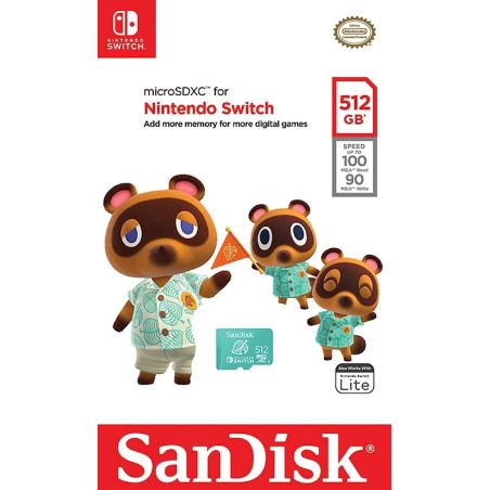 CARTE MICRO SDXC 512GB - SWITCH