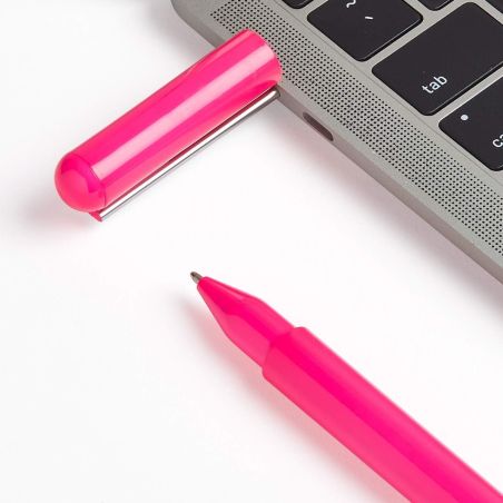 STYLO BILLEC-PEN MEM FLASH USB-C 32GB ROSE FLUO