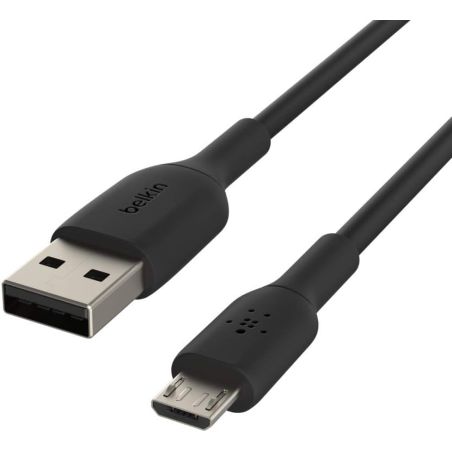 CABLE USB-A VERS MICRO USB 1M/3.3FT NOIR