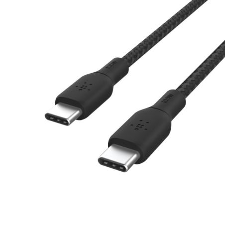 CABLE RENFORCE USB-C VERS USB-C 1M NOIR