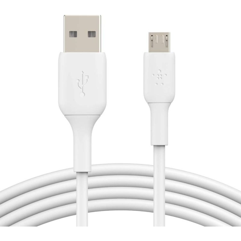 CABLE USB A VERS MICRO USB 1M/3.3FT BLANC