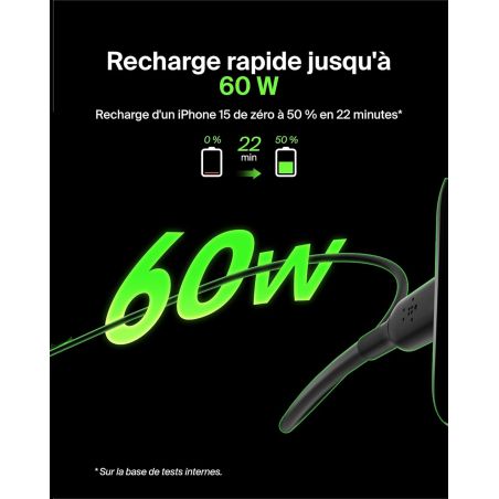 USB-C TO USB-C CHARGING BOOST CABLE 2M BLACK