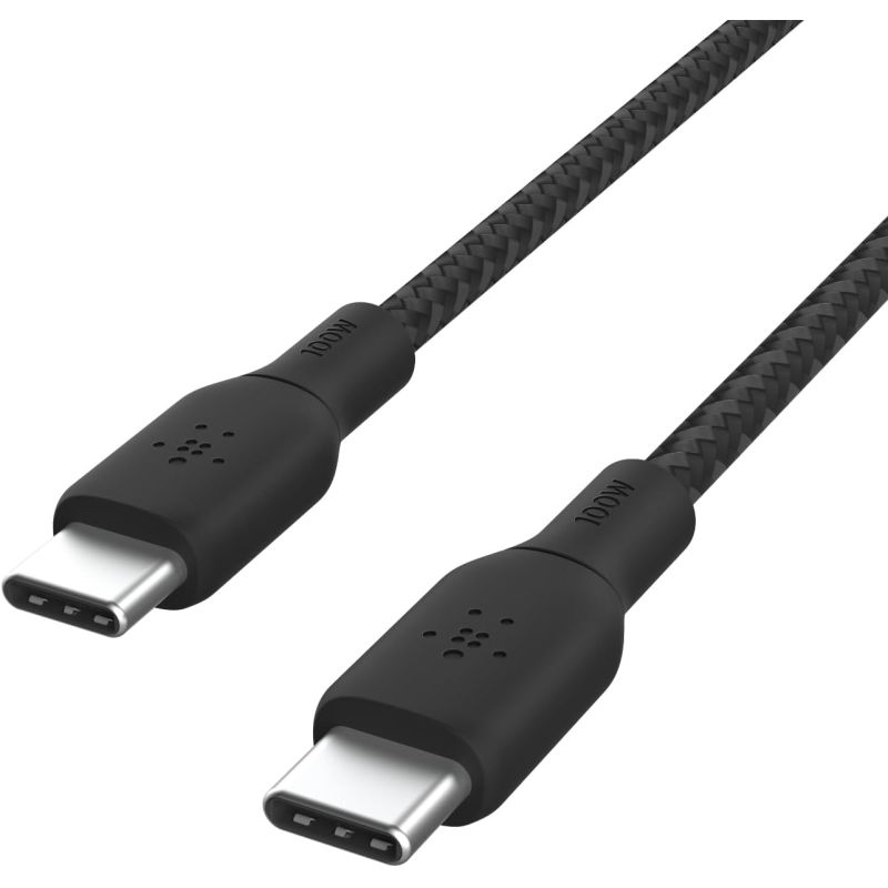 CABLE RENFORCE USB C VERS USB C 3M NOIR