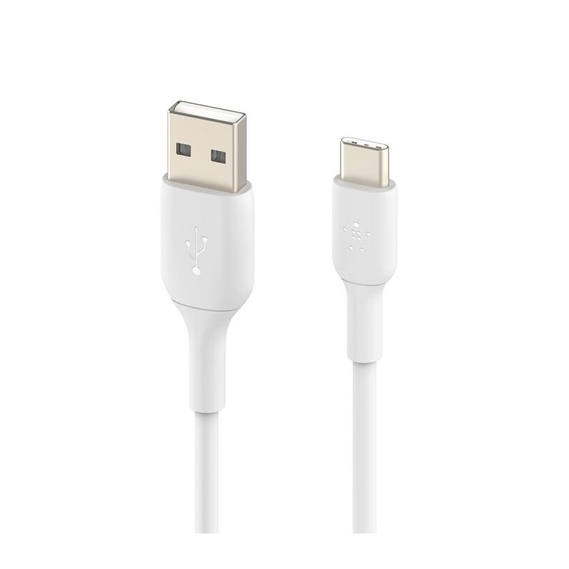 CABLE USB VERS USB-C VERS USB 0.15M BLANC