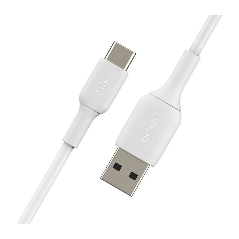 CABLE USB VERS USB-C VERS USB 0.15M BLANC