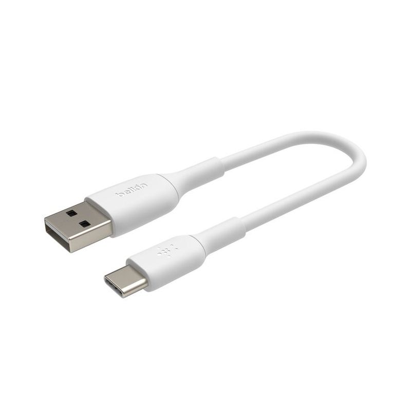 CABLE USB VERS USB-C VERS USB 0.15M BLANC
