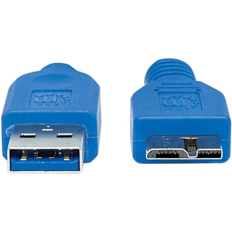 CABLE USB 3M/10FT BLEU