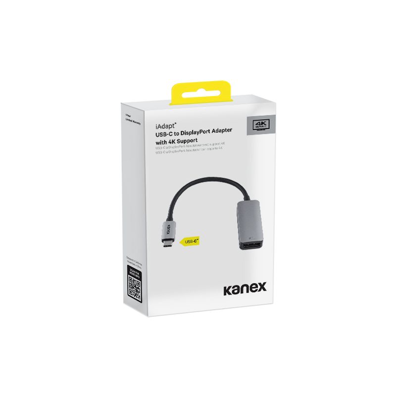 ADAPTATEUR USB-C TO DISPLAYPORT 4K 21CM BLANC