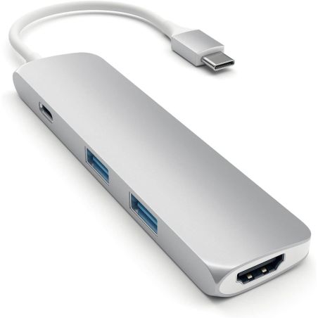 HUB USB-C MULTIPORT HDMI 4K USB 3.0 ARGENT