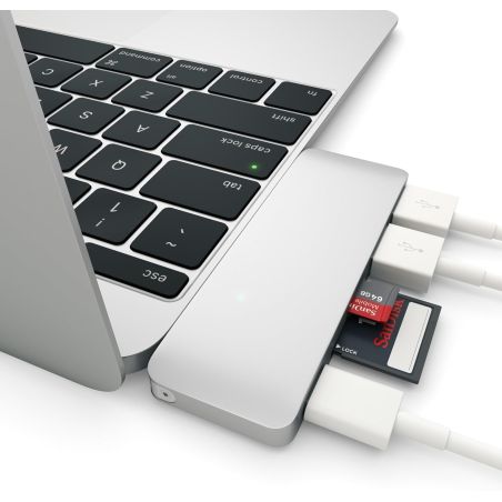 USB-C TO SIDERAL GREY MULTIPORT HUB & ADAPTER