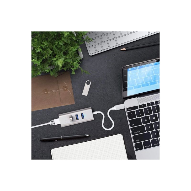 2-IN-1 USB-C HUB SILVER