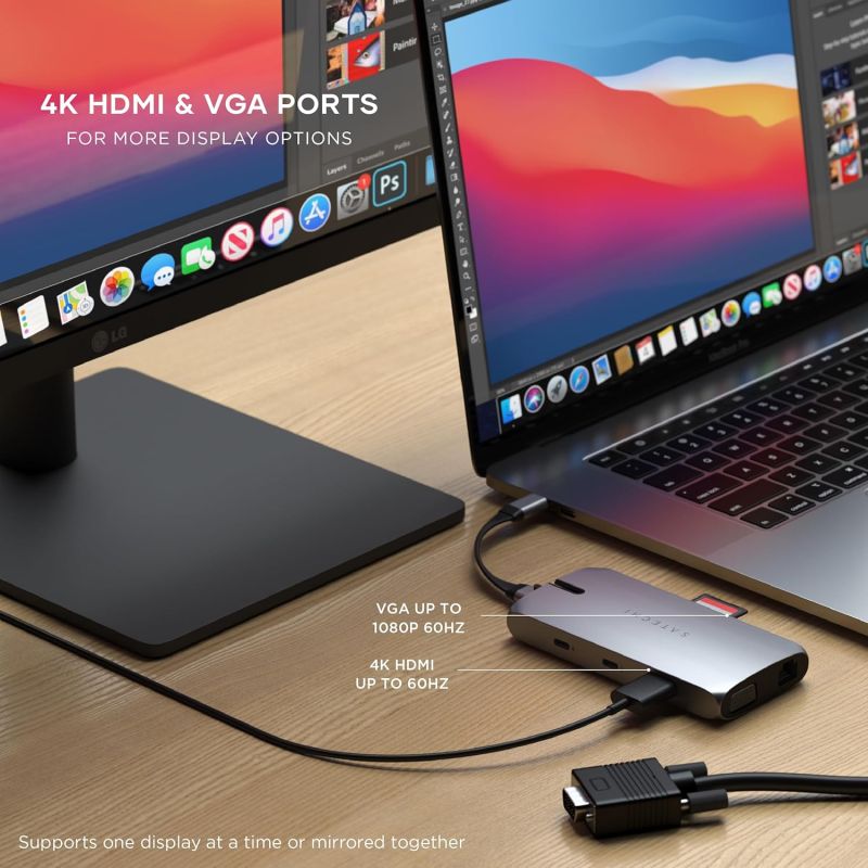 HUB MULTIPORTS USB-C ON-THE-GO GRIS