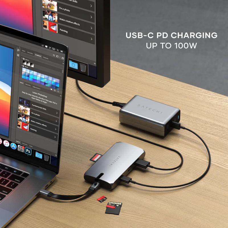 HUB MULTIPORTS USB-C ON-THE-GO GRIS