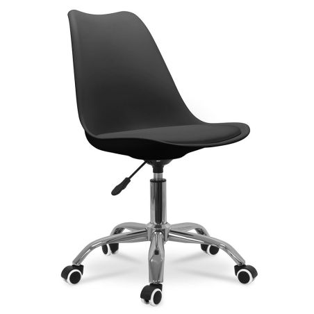 CHAISE DE BUREAU NOIR LAKAR