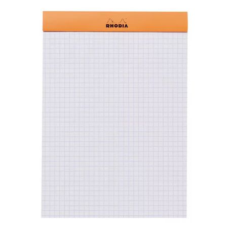 BLOC ORANGE A5 N°16 160 PAGES 5X5 NON PERFORES