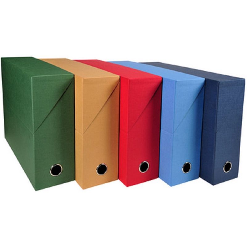 BOITE DE CLASSEMENT PAPIER TOILE 12CM