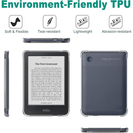 KOBO CLARA TRANSPARENT e-READER CASE