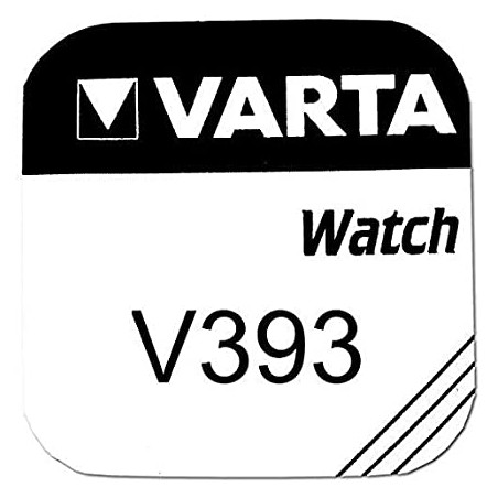 PILE BOUTON V393 OXYDE ARGENT 1.55V 65MAH