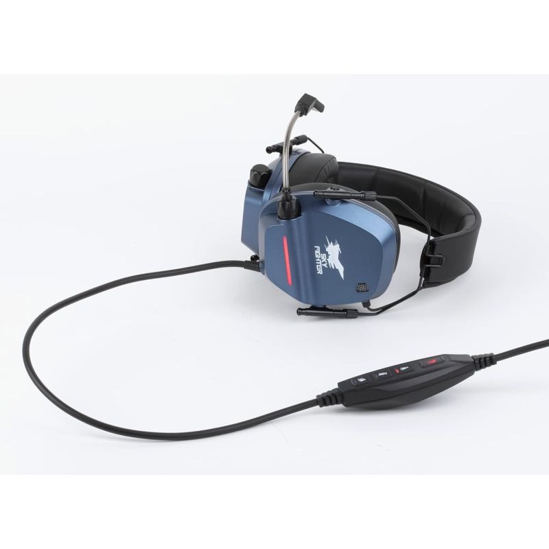 SKYFIGHTER ONE BLACK AND BLUE GAMING HEADSET