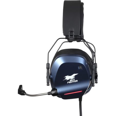 SKYFIGHTER ONE BLACK AND BLUE GAMING HEADSET