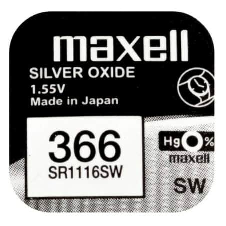 PILE BOUTON SR1116SW OXYDE ARGENT 366 1.55V