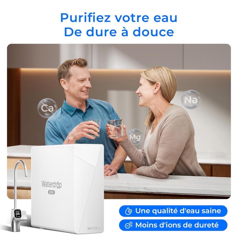 WATERDROP G800 X8 REVERSE OSMOSIS SYSTEM WITH FAUCET