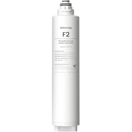 FILTREDE REMPLACEMENT F2 POUR TOUS LES SYST. WATERDROP SERIE X8 & X12 & X16 A OSMOSE INVERSE (6 MOIS)