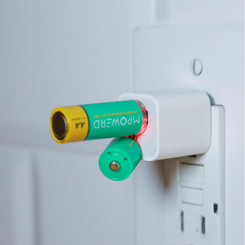 PILES RECHARGEABLE AA PAR USB X4