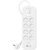 8-OUTLET SURGE PROTECTION POWER SOCKETS / USB-C AND USB-A