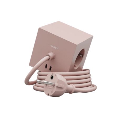 POWER SOCKET WITH USB/MAGNET AND 1.8M PINK CABLE