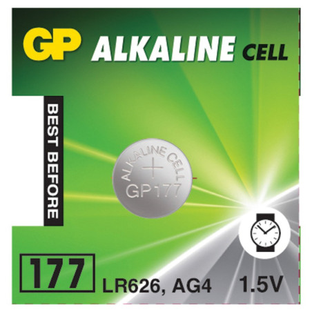 PILE BOUTON ALKALINE 177F LR626 2C10 1.5V