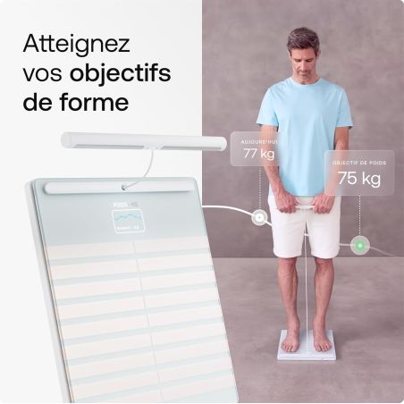 BALANCE ET STATION CONNECTEE BODY SCAN BLANC