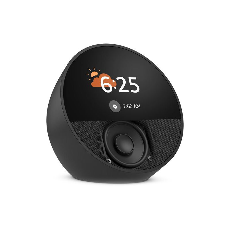 ECHO SPOT 2024 CONNECTED ALARM CLOCK WITH ALEXA BLACK