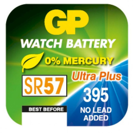 PILE BOUTON SR57 OXYDE ARGENT 395 1.55V (X5)