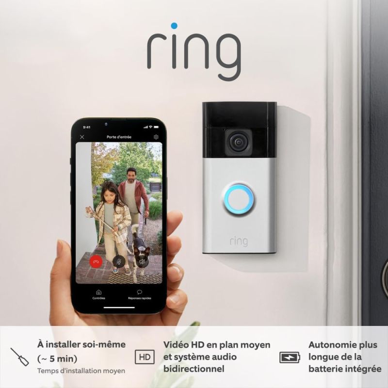 SONNETTE VIDEO DOORBELL PRO 2 FILAIRE