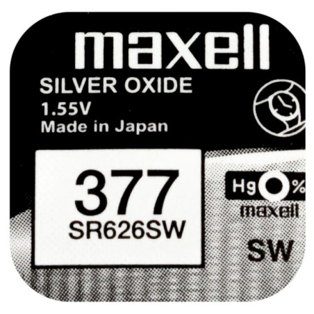 PILE SR626SW OXYDE ARGENT 377 1.55V