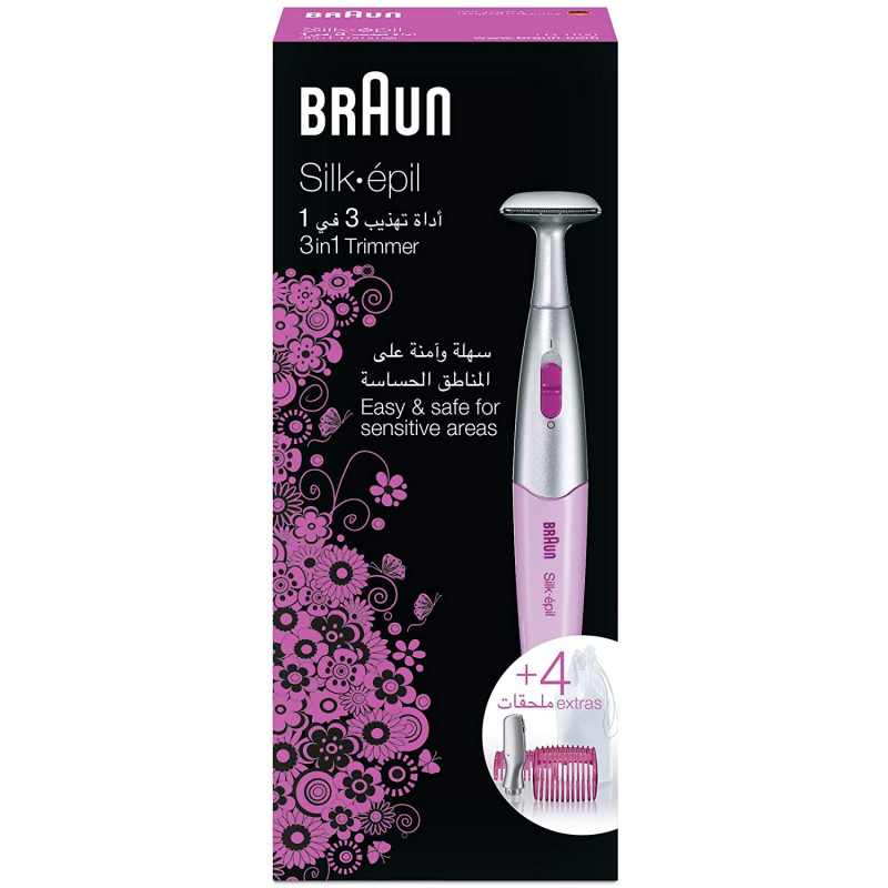 BRAUN TONDEUSE SILK EPIL ROSE