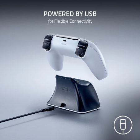 CHARGEUR RAPIDE MANETTE PS5 DUALSENSE BLANC