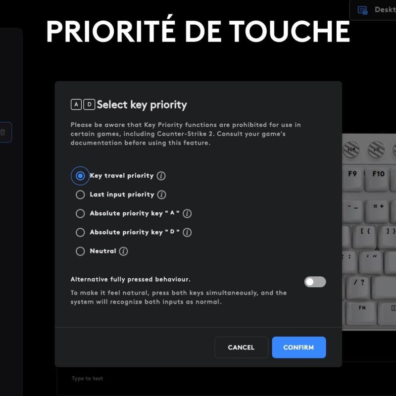 CLAVIER SANS FIL PRO G915 X LIGHTSPEED TKL NOIR