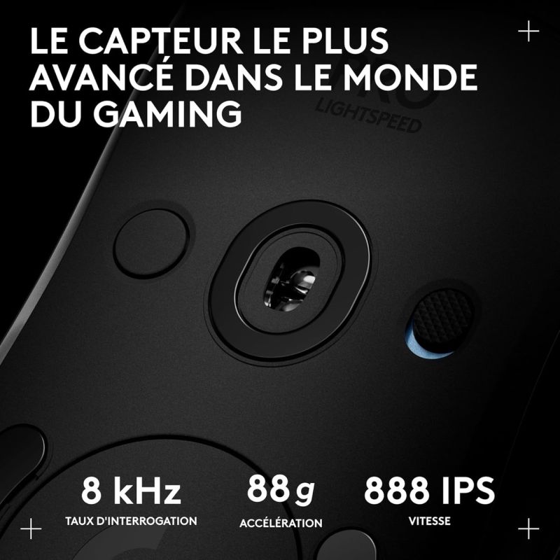 SOURIS SANS FIL GAMING PRO 2 LIGHTSPEED NOIR