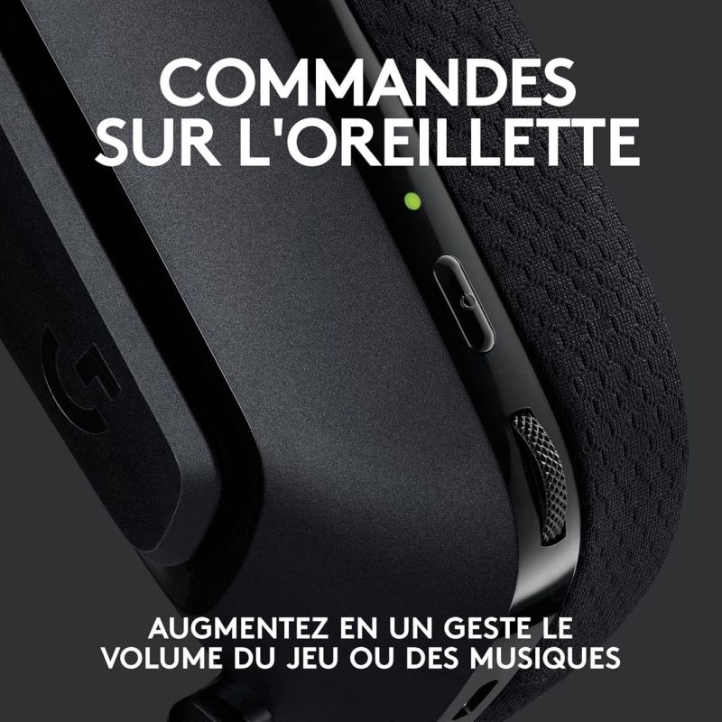 G535 LIGHTSPEED WIRELESS GAMING HEADSET PS/PC BLACK