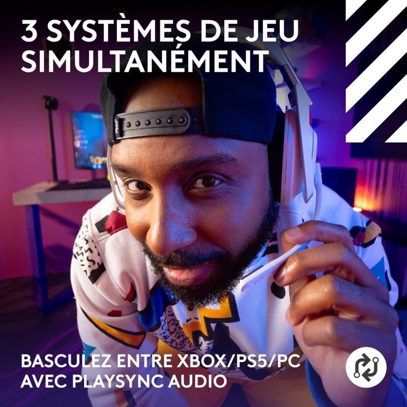 CASQUE GAMER SANS FIL G ASTRO A50 X LIGHTSPEED BLANC