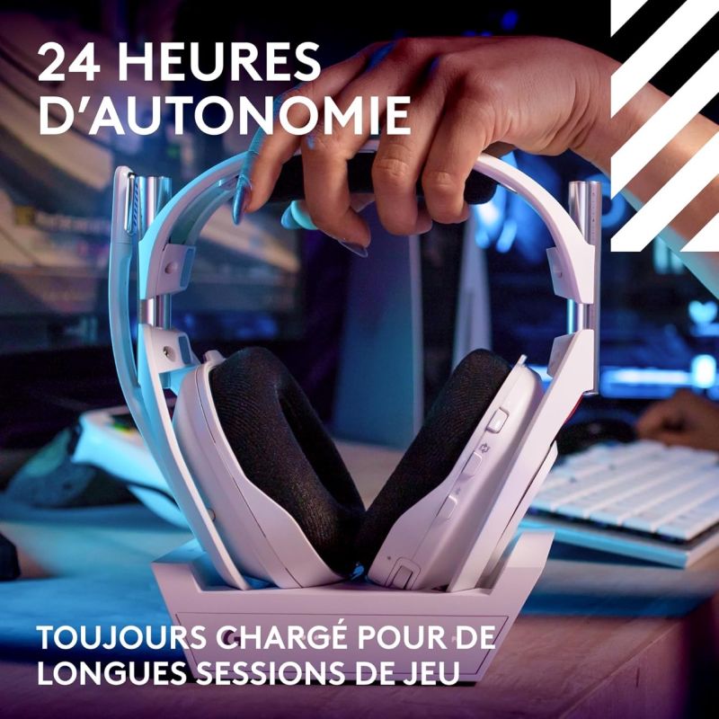 G ASTRO A50 X LIGHTSPEED WIRELESS GAMING HEADSET WHITE