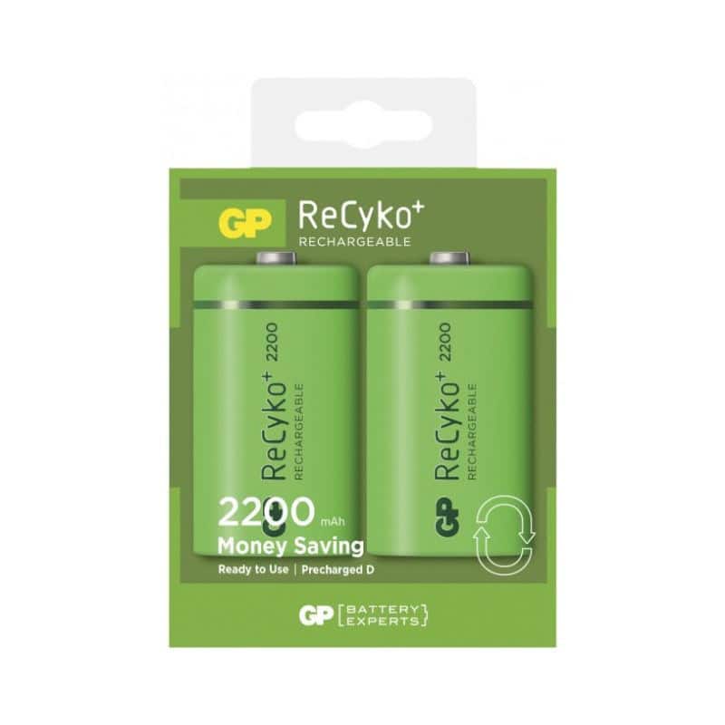 PILE RECHARGEABLE LR20 - D - 2 200 mAh (LOT DE 2)