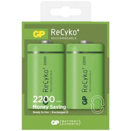 RECHARGEABLE BATTERY LR20 - D - 2,200 mAh (PACK OF 2)